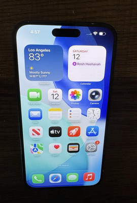 Apple iphone 15 Plus A2847 256GB Black Factory Unlocked Very Good