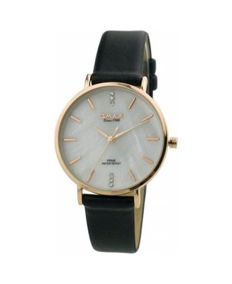 OMAX Women Analog Quartz Casual Watch Classic Dress Mother of Pearl Dial Waterpr