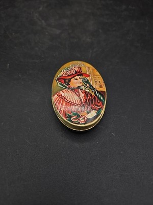 Vintage Coca Cola Tiny Oval Tin Drink Coke Collectible Pill Box 3 