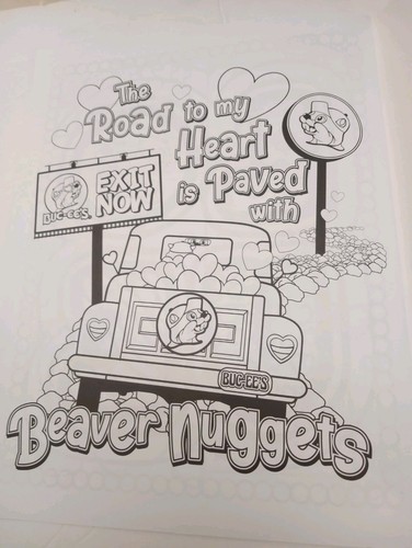 Buc-ee's Valentine's Day Coloring & Activity Book, Free S/H, New/Other - Picture 4 of 5