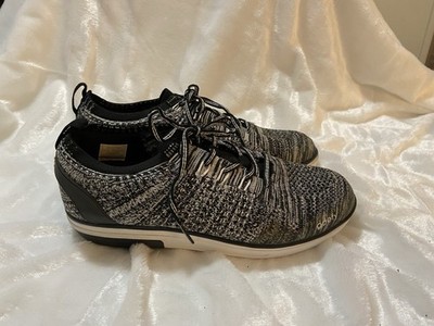 gdefy Gravity Defyer Jenni Gray Black Knit Comfort Shoes Sneakers Women 10 gdefy