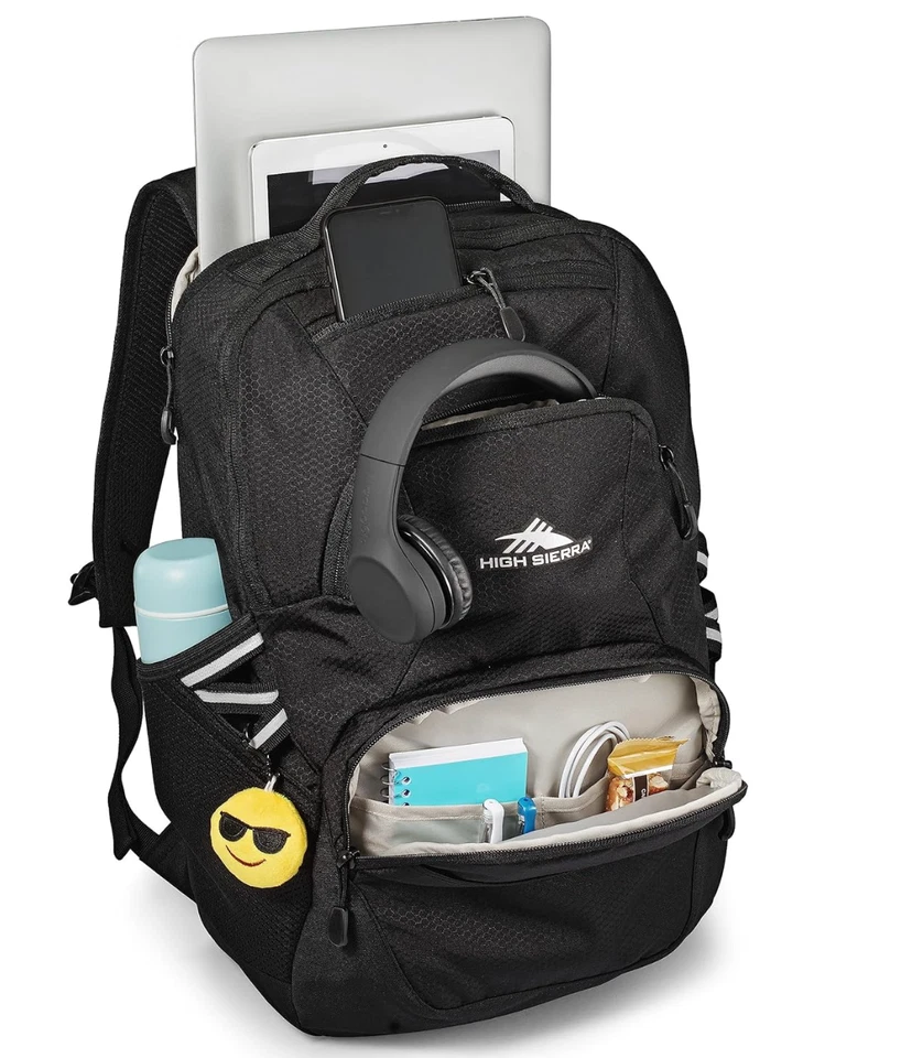Mochila High Sierra Swoop Negra Bolsillo para Laptop más Funda para Tablet Nueva con Etiquetas Nueva Foto 3 de 4