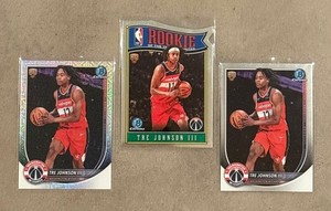 2025-2026 BOWMAN CHROME BASKETBALL TRE JOHNSON III ROOKIE CARD LOT WIZARDS