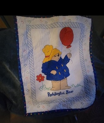 Paddigton Bear Large Baby Quilt