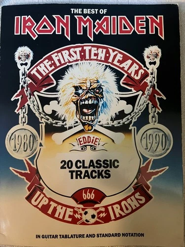 Iron Maiden - The Best of The First Ten Years - Guitar Tab / Tablature Book