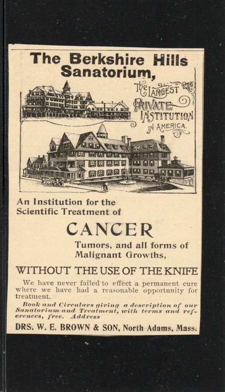 thr berkshire canatorium paper ad