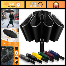 Compact Travel Umbrella - Large, Lightweight, Automatic Folding Rain Umbrella, P