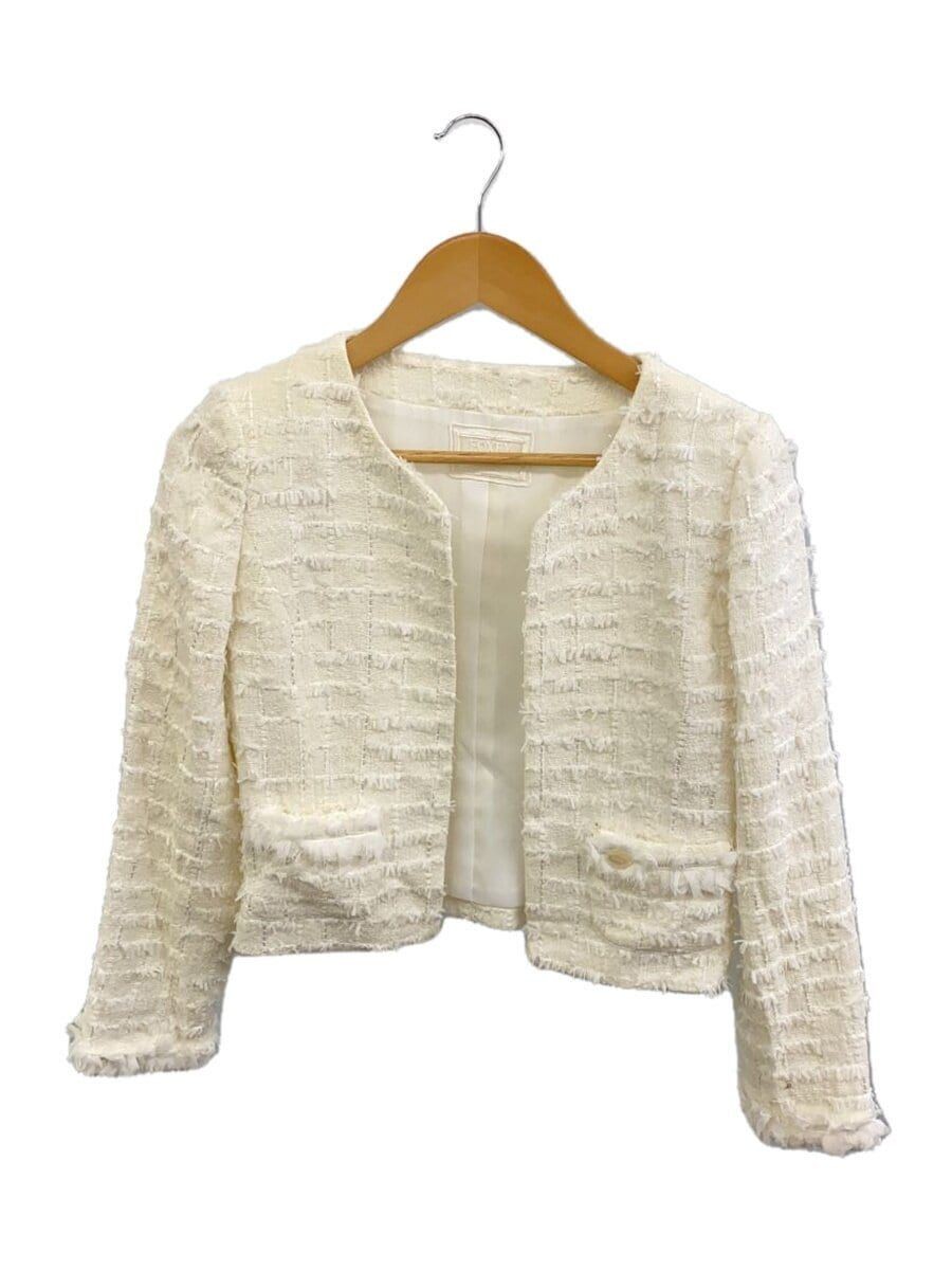 FOXEY BOUTIQUE altra giacca 38 tweed bianco tinta unita 35329 SJFG04KE usata