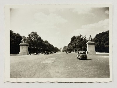 Frankreich, Paris, Les Champs Elysées et l Arc de Triomphe, Originalabzug, 1940