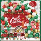 95Pcs Merry Christmas Balloon Garland Arch Kit Set Latex Ballon Party Xmas Decor