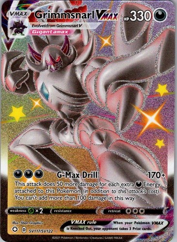 Grimmsnarl VMAX SV117/SV122 Shining Fates Shiny Vault Pokemon NM 5ban Graphics
