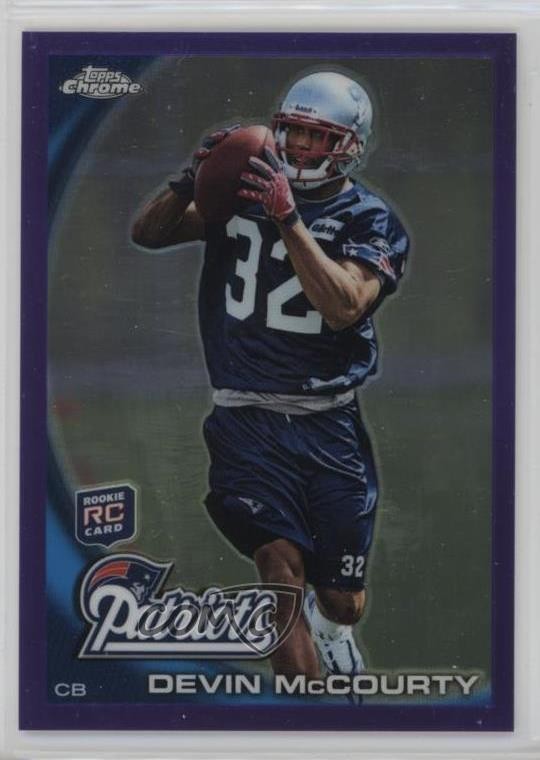 Devin McCourty Topps Chrome #C32 Purple Refractor