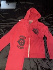 Denim Tears Red/White Hoodie Size Medium, Pants size small
