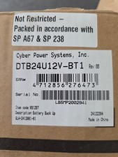 CyberPower DTB24U12V-BT1 Indoor Power Backup for 12V Telecom Devices New In Box