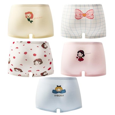 Little Girls Cotton Mermaid Princess Boy Shorts Kids Panties - Soft and Cute ...
