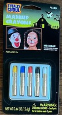 NEW Halloween Costume Makeup Crayons Set No Smear