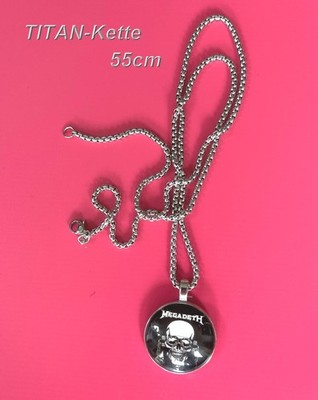 Megadeth, Hip-Hop, Kette und Anhänger, Kette aus TITAN 3mm;   55cm lang