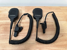 LOT OF 2 Motorola NMN6193C Noise Cancelling Speaker Mic - Fast Free Shipping