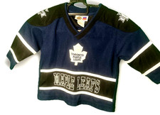 Toronto Maple Leafs Mighty Mac Sports Jersey Blue Spell Out Youth 12 Months VTG