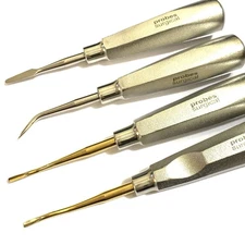 Dental Elevators Tooth Extraction Luxating Congwell Apexo 302 303 Serrated 4 Pcs