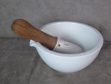 MORTIER ET PILON, à pharmacie. Céramique de Bayeux.