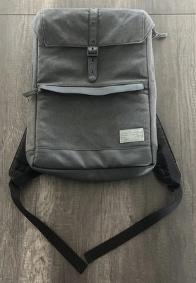HEX Backpack Laptop Bag Gray Black Travel School Work Tech Backpack 15x12 
