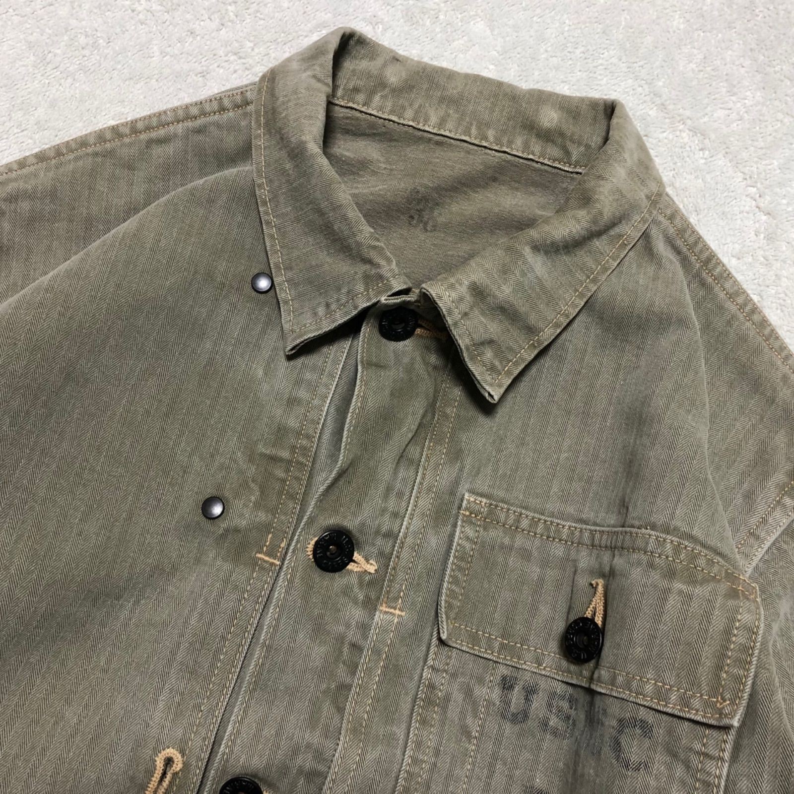 Buzz Rickson's Herringbone Utility Jacket USMC Ha… - image 7