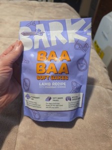 Bark BAA BAA Soft Bakes LAMB recipe with cheddar cheese dog treats 4 oz NEW