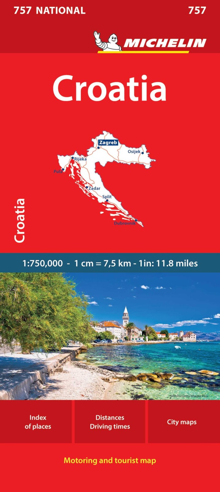 Croatia - Michelin National Map 757 by Michelin - - Image 6
