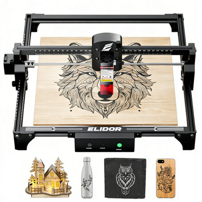Z6 12W CNC Laser Engraver Machine - 300x300mm Large Area for Wood Signs, Jewelry
