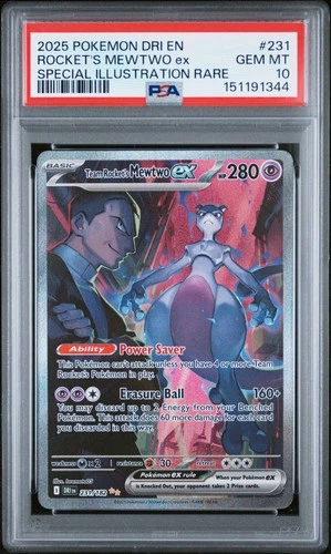 Team Rocket's Mewtwo ex 231/182 Sv10: Destined Rivals Holo