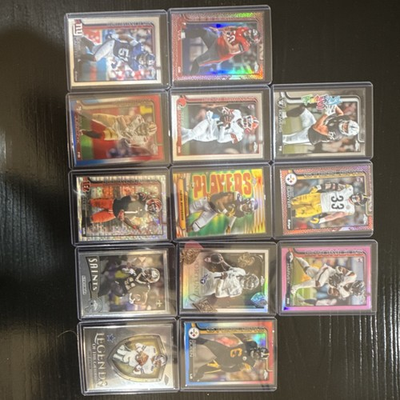 #ad Topps Chrome NFL Football Rookie Card Lot 12 Cards RJ Harvey Sanders Ward Bowers $65.00