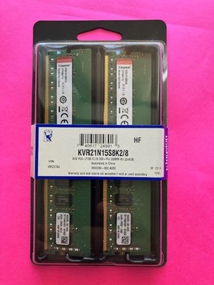 New Kingston 8GB (2x 4GB) DDR4 2133 PC4-17000 KVR21N15S8K2/8 DIMM