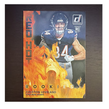 2025 Panini Donruss Red Hot Rookies Rookie Colston Loveland #RHR-CLV Bears