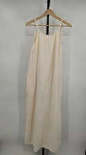 Quince 100% Organic Cotton Gauze Sleeveless Maxi Dress Vintage Cream XS