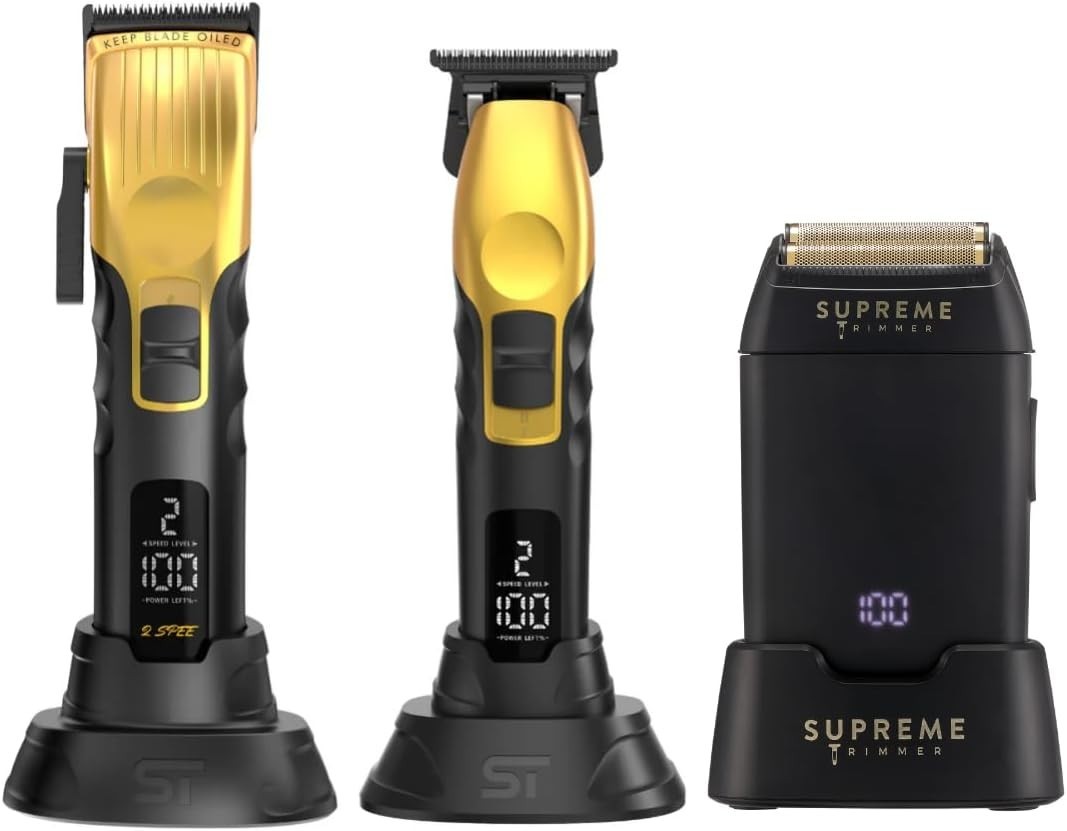 Supreme Trimmer 3-in-1 2Spee Hair Clipper, Beard Trimmer & C