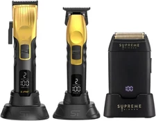 Supreme Trimmer 3-in-1 2Spee Hair Clipper, Beard Trimmer & Crunch Shaver | Gold