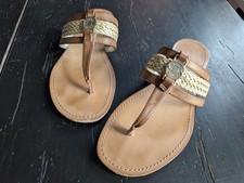 Tommy Hilfiger Mujer Trenzado Marrón Tostado Sandalias Costeras Chic Playa Verano