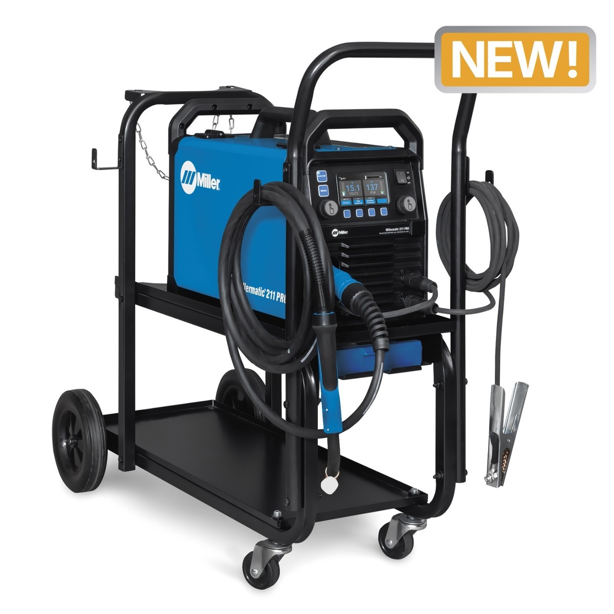 Miller Millermatic 211 Pro MIG Welder with Cart 951000073 | eBay