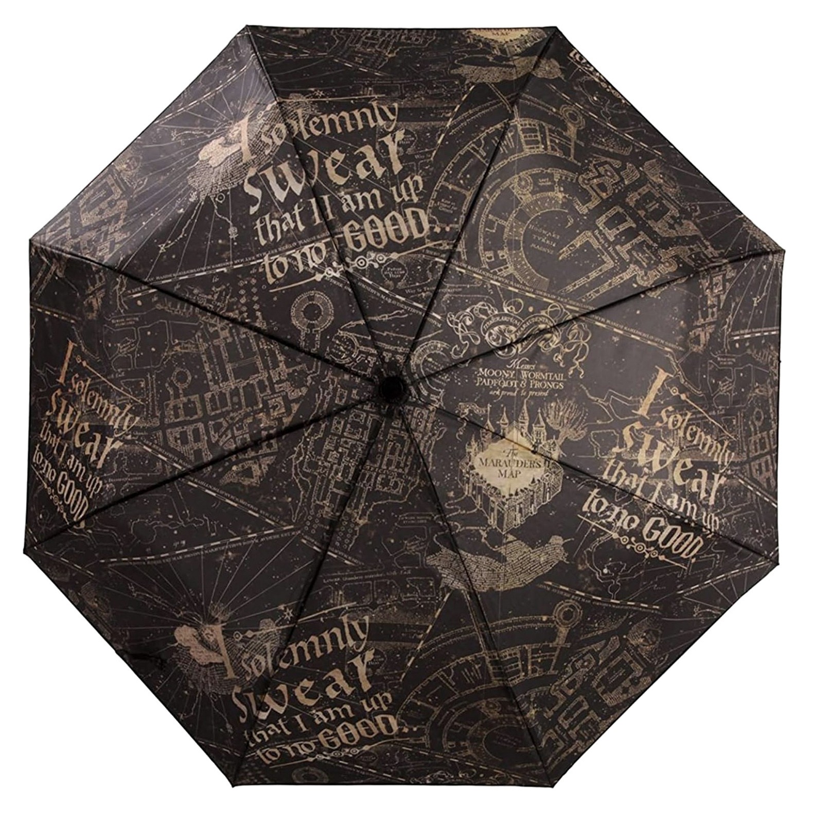 Paraguas Harry Potter I Solemnly Swear Mapa de Merodeador Viaje Compacto 10"