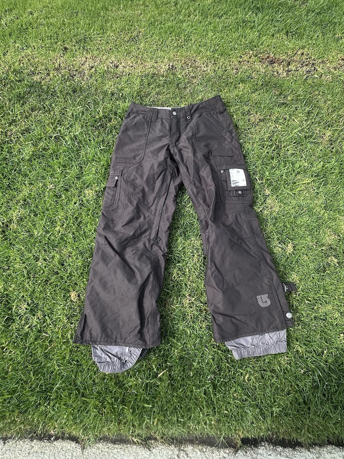 Burton Dry Ride Snowboard Ski Pants Mens Size Small Black Rare