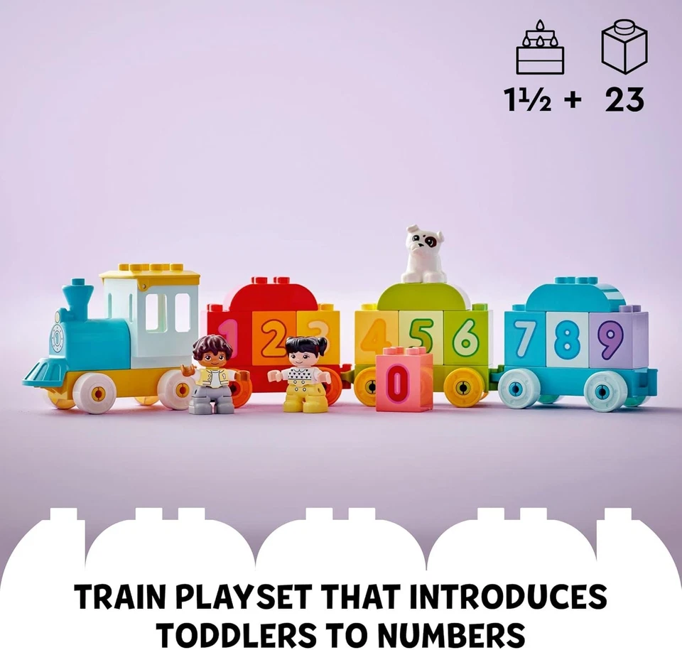 LEGO DUPLO Number Train Toy - Learn to Count - Building Blocks for Toddlers,... - Image 2 of 4
