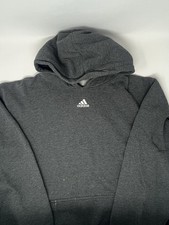 Vintage 2000s Adidas Embroidered Center Logo Gray Hoodie Sweatshirt XL 