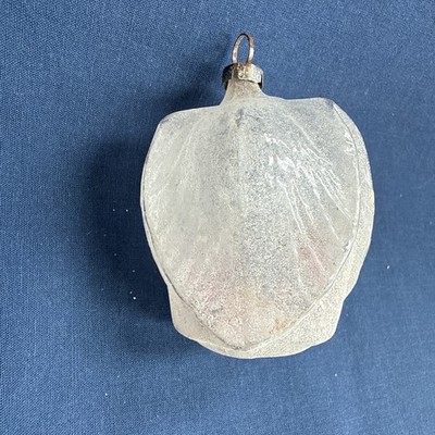 Antique Mercury Glass Christmas Ornament Rose Bud Germany
