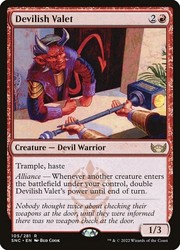 Devilish Valet #105 Foil - Streets of New Capenna MTG