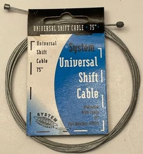 Vintage Bicycle System Components Universal Shift Cable Wire Shifter 75” Taiwan