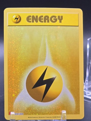 Lightning Energy 034/034 CLC Classic Box Charizard Deck Holo Pokémon TCG 2023 NM - Picture 5 of 5