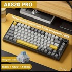 AJAZZ AK820 Pro 75% TKL Mechanical Keyboard Hot Swappable - Flying Fish Switch