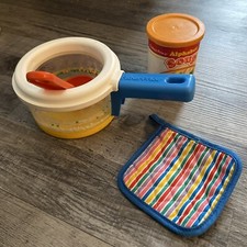 Vintage Fisher Price Fun With Food Soup And Pan Set