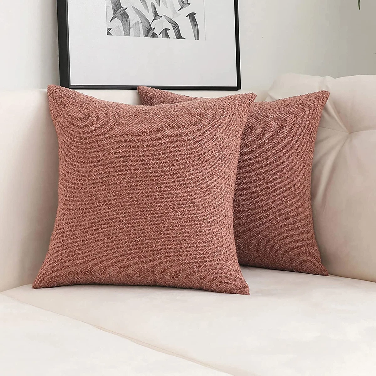 Dusty rose pillows top